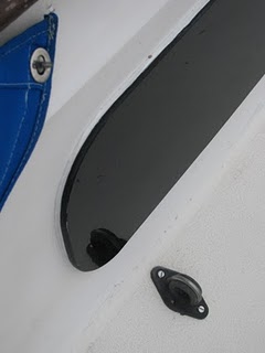 New Plexi Window Installed Exterior View - Close Up