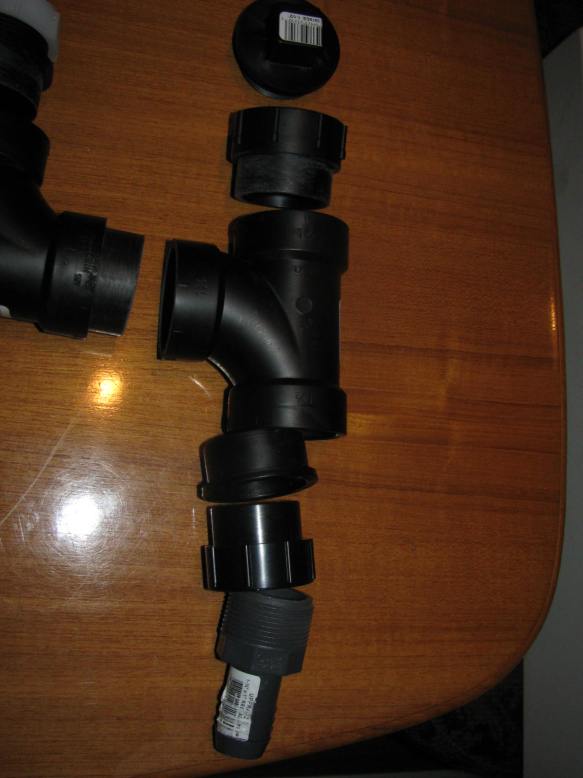 Hose Connection & Clean-out Close Up