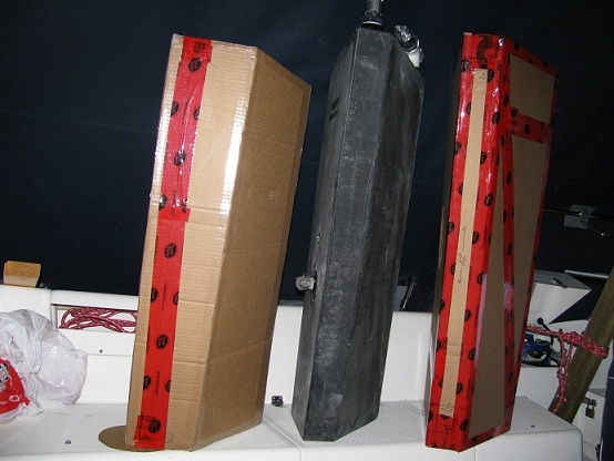 Outboard Side View Comparison of B179, B212 and Custom Tanks.