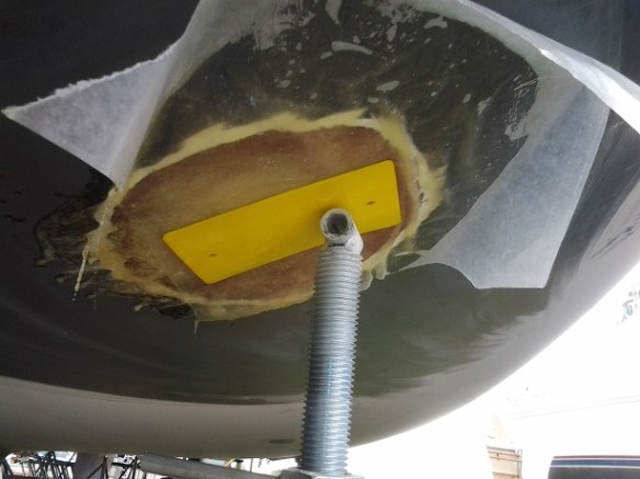 Patch held in place using the cradle support.